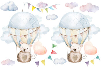 Lācis gaisa balonā komplekts