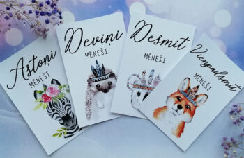 Indiāņu mēnešu foto kartiņas