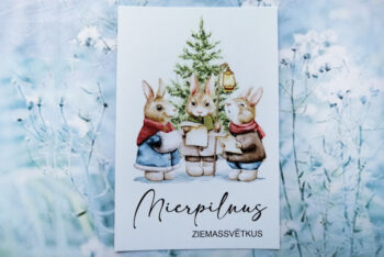 Kartiņa ar trim zaķēniem