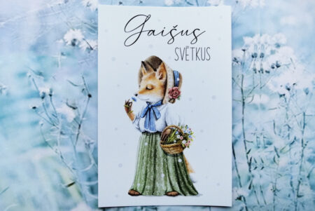 Kartiņa ar lapsu