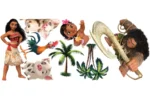 Sienas uzlīmju komplekts Moana un draugi galvenais attēls