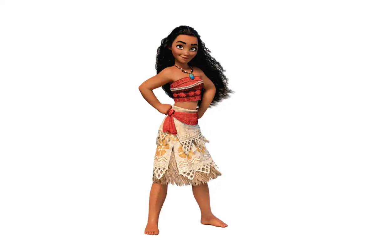 Sienas uzlīme Princese Moana Drosmīgās princeses Moanas sienas uzlīme pilnā augumā piedzīvojumu tematikas bērnu istabai.